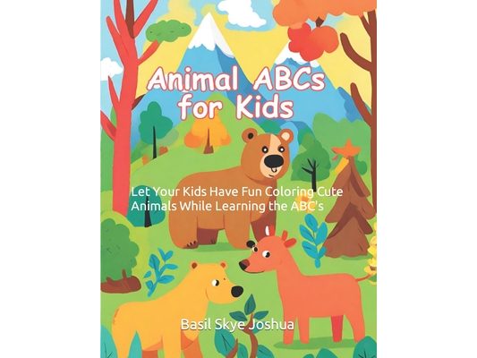 ABC's Animal Coloring Book for Kids: Let Your Kids Have Fun Coloring Cute Animals While Learning the ABC's