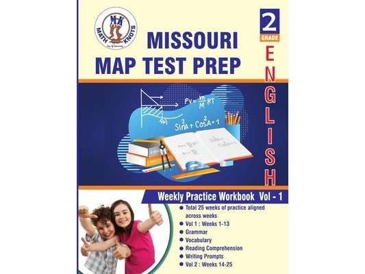 Missouri Assessment Program (MAP), 2nd Grade ELA Test Prep: Weekly Practice Work Book, Volume 1