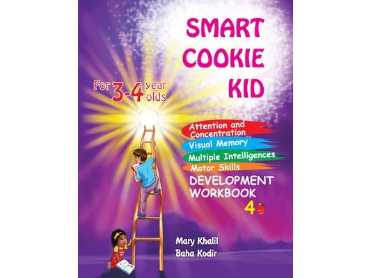 Smart Cookie Kid For 3-4 Year Olds Attention and Concentration Visual Memory Multiple Intelligences Motor Skills Book 4B