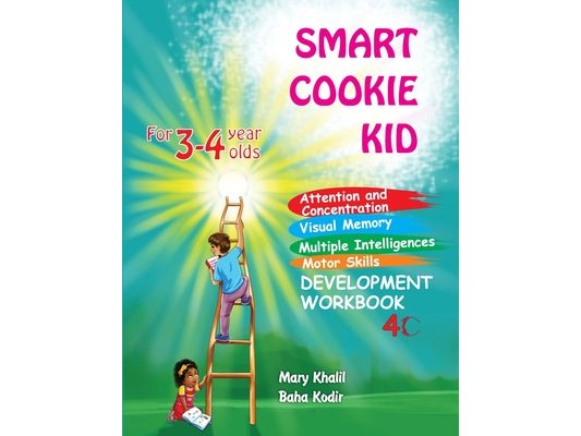 Smart Cookie Kid For 3-4 Year Olds Attention and Concentration Visual Memory Multiple Intelligences Motor Skills Book 4C