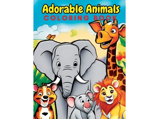 Adorable Animals Coloring Book for Kids: A Delightful Journey into the World of Creativity for Youngsters aged 3-7 Large 8.5x11 Inch Pages