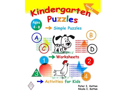Kindergarten Puzzles - Level 1: Simple Puzzles, Worksheets, and Activities for Kids
