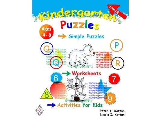 Kindergarten Puzzles - Level 2: Simple Puzzles, Worksheets, and Activities for Kids