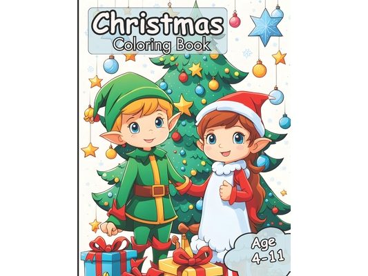 Christmas Coloring Book: For Kids Ages 4-12 (Magic Brush Creations): Awesome Christmas coloring book for kids.