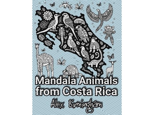Mandala Animals from Costa Rica: A Coloring Journey Through the Rainforest