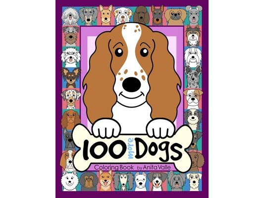100 More Dogs Coloring Book