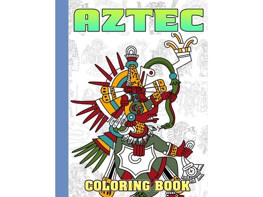 Aztec Coloring Book: Interesting coloring book suitable for all ages, helping to reduce stress after studying