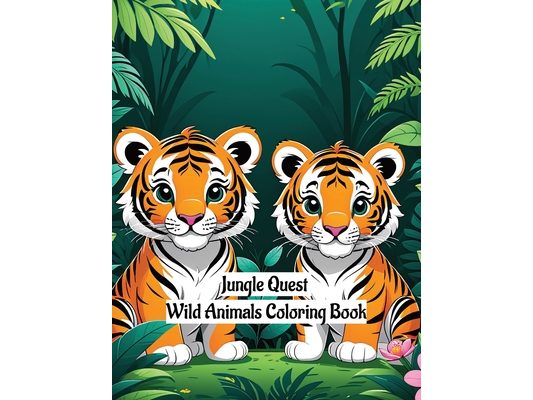 Jungle Quest: Wild Animals Coloring Book