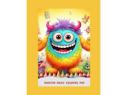 Monster Magic Coloring Fun: colouring boor for kids 4-7 years