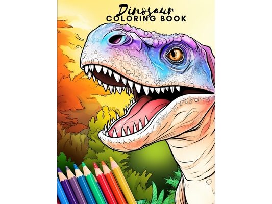 Dinosaur Coloring Book: Fun Dinosaur Coloring Book For Kids