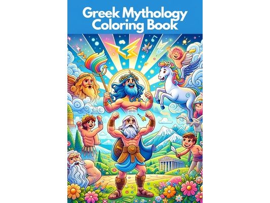 Greek Mythology Coloring Book for Kids Ages 7 to 13: Explore and bring to life Greek Gods, Heroes, and Mythical Creatures through coloring!