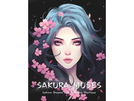Sakura Muses; A Sakura and Beauty Inspired Coloring Retreat [8.5x11]: Portraits & Petals - 50 Artistic Expressions of Feminine Grace and Cherry Blosso