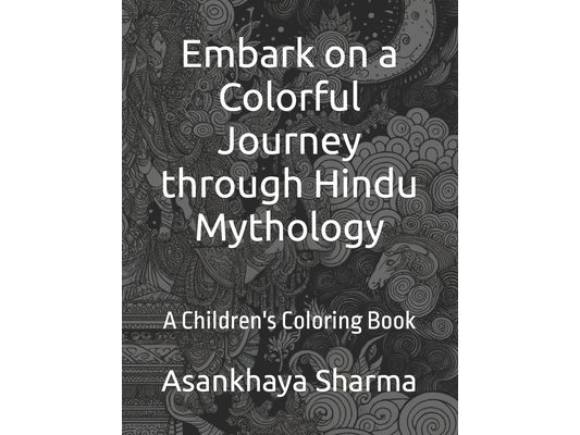 Embark on a Colorful Journey through Hindu Mythology: A Children's Coloring Book