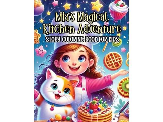 Mia's Magical Kitchen Adventure Story Coloring Book for Kids: Journey on a Magical Kitchen Coloring Quest