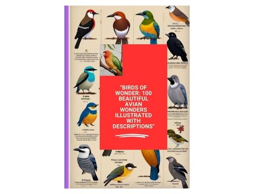 "Birds of Wonder: 100 Beautiful Avian Wonders Illustrated with Descriptions"