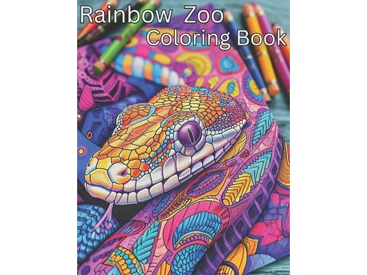 Rainbow Zoo Coloring Book