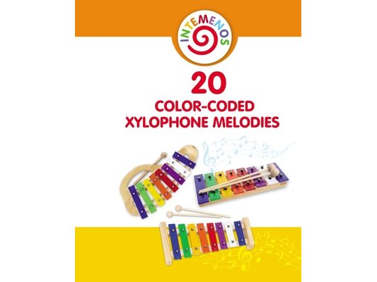20 Color-Coded Xylophone Melodies: Letter-Coded Songbook for Children