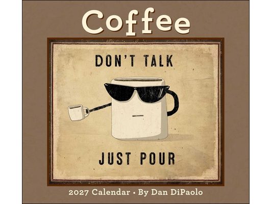 Coffee 2027 Deluxe Wall Calendar