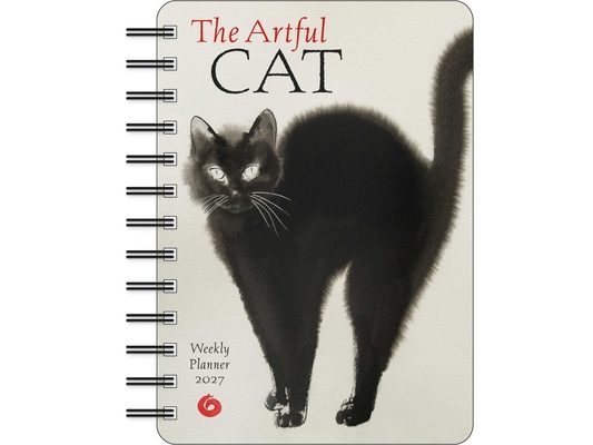 The Artful Cat 2027 Weekly Planner Calendar: Brush and Ink Watercolor Paintings