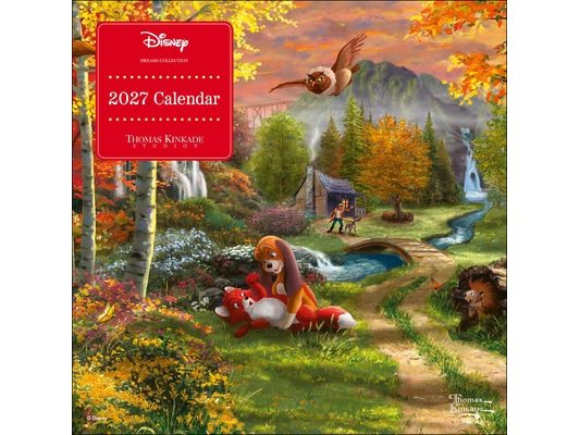 Disney Dreams Collection by Thomas Kinkade Studios 2027 Mini Wall Calendar
