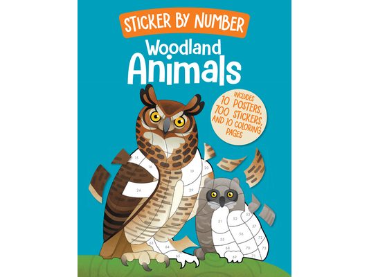 Sticker by Number: Woodland Animals