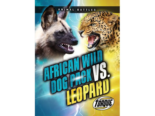 African Wild Dog Pack vs. Leopard