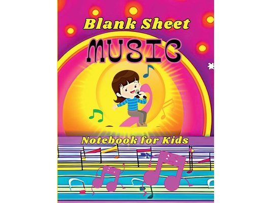 Blank Sheet Music Notebook for Kids: Wonderful Music Writing for Kids and Beginners /Manuscript Paper Wide Staff (12 Staves Per Page)