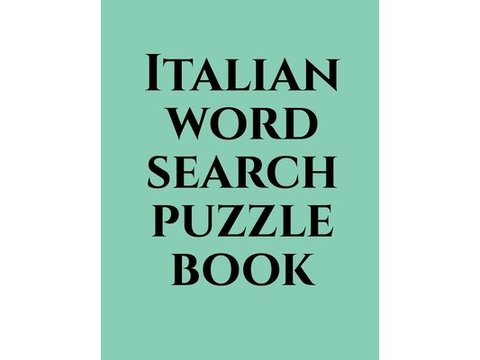 Italian word search puzzle book