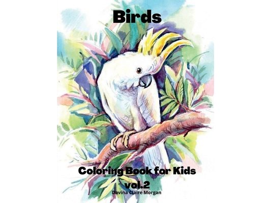 Birds Coloring Book for Kids vol.2: Children Coloring and Activity Book for Girls & Boys Ages 3-8 48 State Birds and Nature - Original Designs Beautif