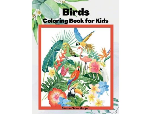 Birds Coloring Book for Kids: Children Coloring and Activity Book for Girls & Boys Ages 3-8 48 State Birds and Nature - Original Designs Beautiful B