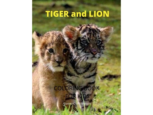 Tiger and Lion Coloring Book for Kids: A Cute and Unique Coloring Pages with Tiger and Lion for Boys, Girls and Kids Ages 3-8 Tiger and Lion Coloring
