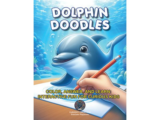 Dolphin Doodles: Color, Answer, and Learn: Interactive Fun for Curious Kids