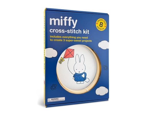 Miffy Cross-Stitch Kit: Includes Everything You Need to Create 3 Super-Sweet Projects (Choose from 8 Patterns)