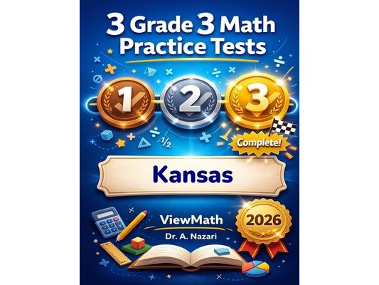 3 Kansas KAP Grade 3 Math Practice Tests: Full-Length Test Prep with Detailed Answer Explanations