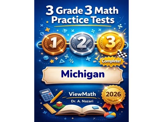 3 Michigan M-STEP Grade 3 Math Practice Tests: Full-Length Test Prep with Detailed Answer Explanations