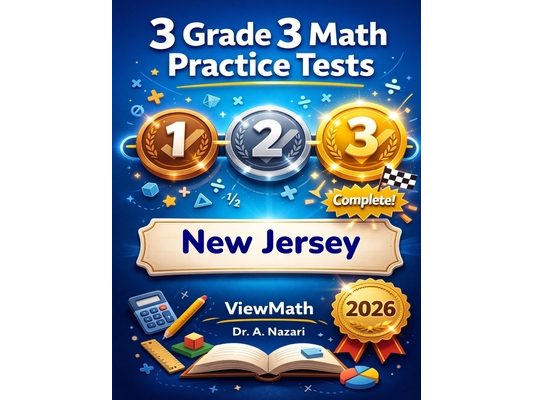 3 New Jersey NJSLA Grade 3 Math Practice Tests: Full-Length Test Prep with Detailed Answer Explanations