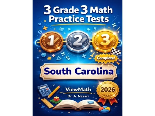 3 South Carolina SC READY Grade 3 Math Practice Tests: Full-Length Test Prep with Detailed Answer Explanations