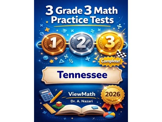 3 Tennessee TCAP Grade 3 Math Practice Tests: Full-Length Test Prep with Detailed Answer Explanations
