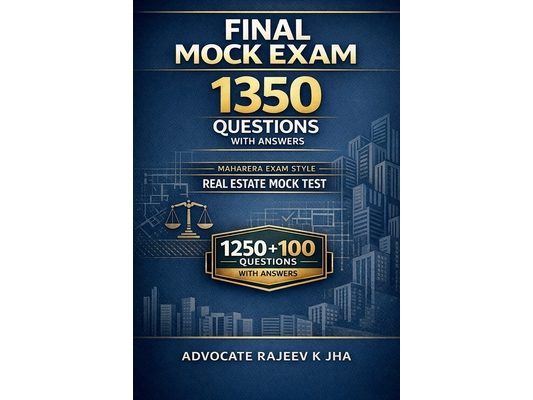 Final Mock Exam 1350 Questions With Answers: Maharera Exam Style - Real Estate Mock Test "1250 + 100 Questions" with Answers