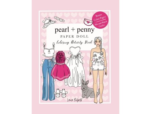 Pearl And Penny Paper Doll: Coloring Activity Book