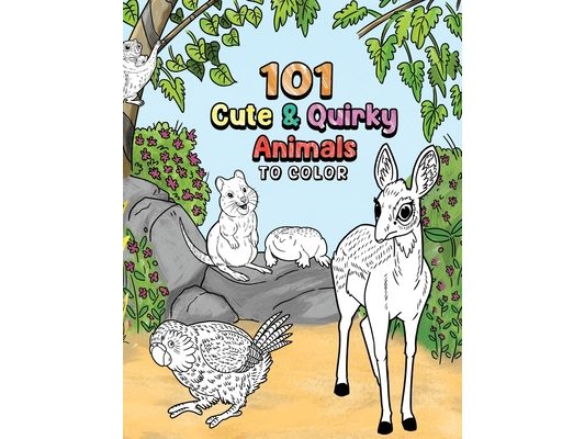 101 Cute & Quirky Animals to Color