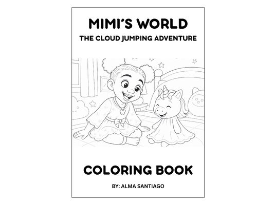 Mimi's World: The Cloud Jumping Adventure - Coloring Book