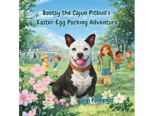 Bootsy the Cajun Pitbull's Easter Egg Pocking Adventure