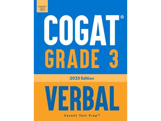 COGAT Grade 3 Verbal: 3 Practice Tests - Level 9